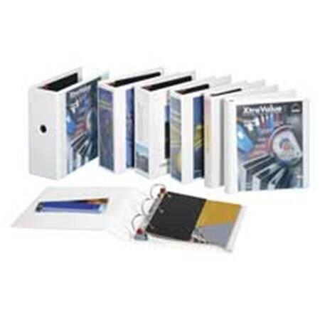 Cardinal Brands - Inc Clearvue Locking D-Ring Binder- 1-.50in. Cap- 11in.x8-.50in.- White CA462901